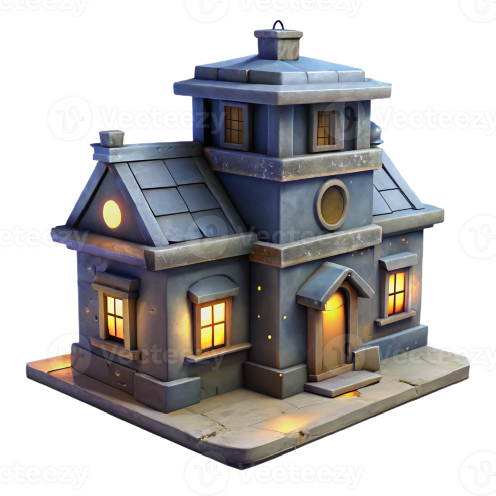 extraordinary abstract Self Growing Building Night View Isolated exclusive png
