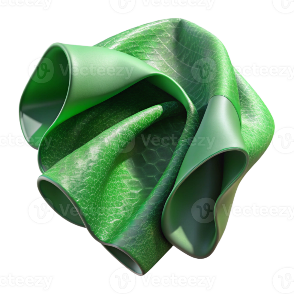 beautiful traditional Self Healing Fabric Sample Green Transparent Background professional png