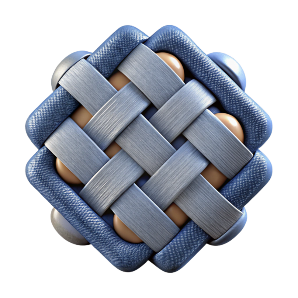 extraordinary artistic Shape Memory Alloy Fabric Folded Isolated Element premium png