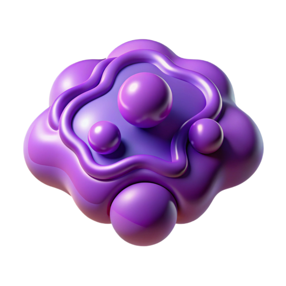 beautiful modern Shared Thought Visual Purple Hue Isolated premium png
