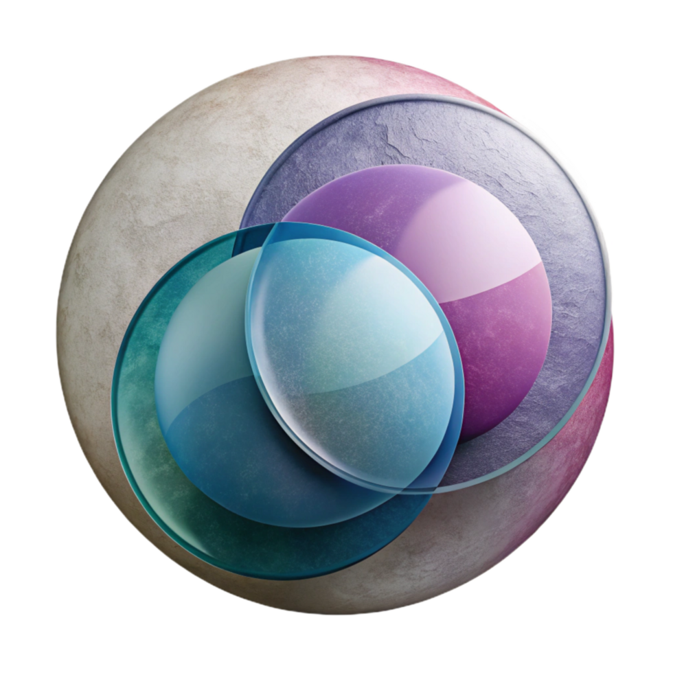 magnificent traditional Shared Space Visual Overlapping Circles Transparent original png
