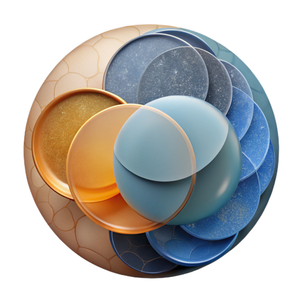 stunning modern Shared Space Visual Overlapping Circles Transparent high resolution png