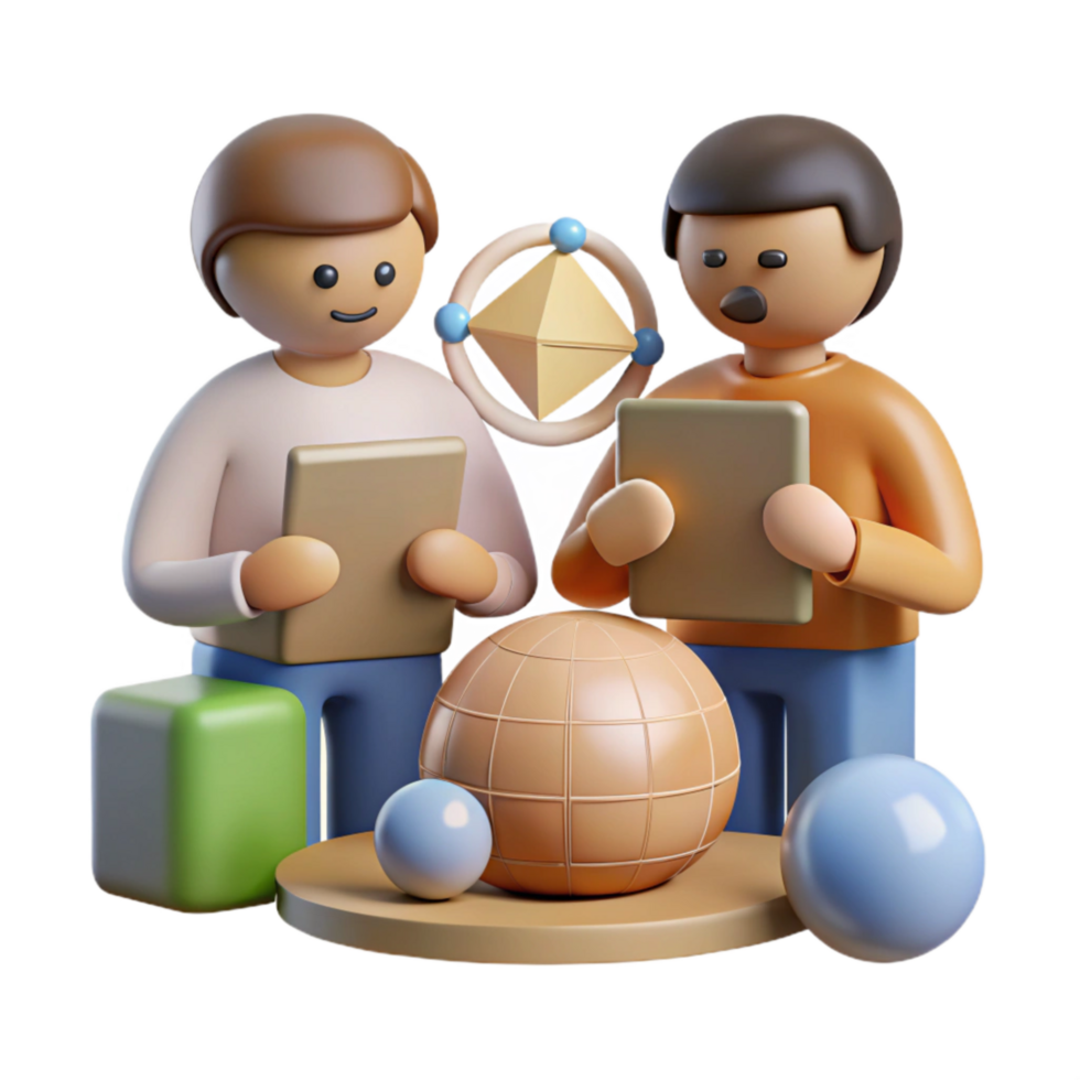 serene artistic Sharing Knowledge and Skills Cutout high resolution png