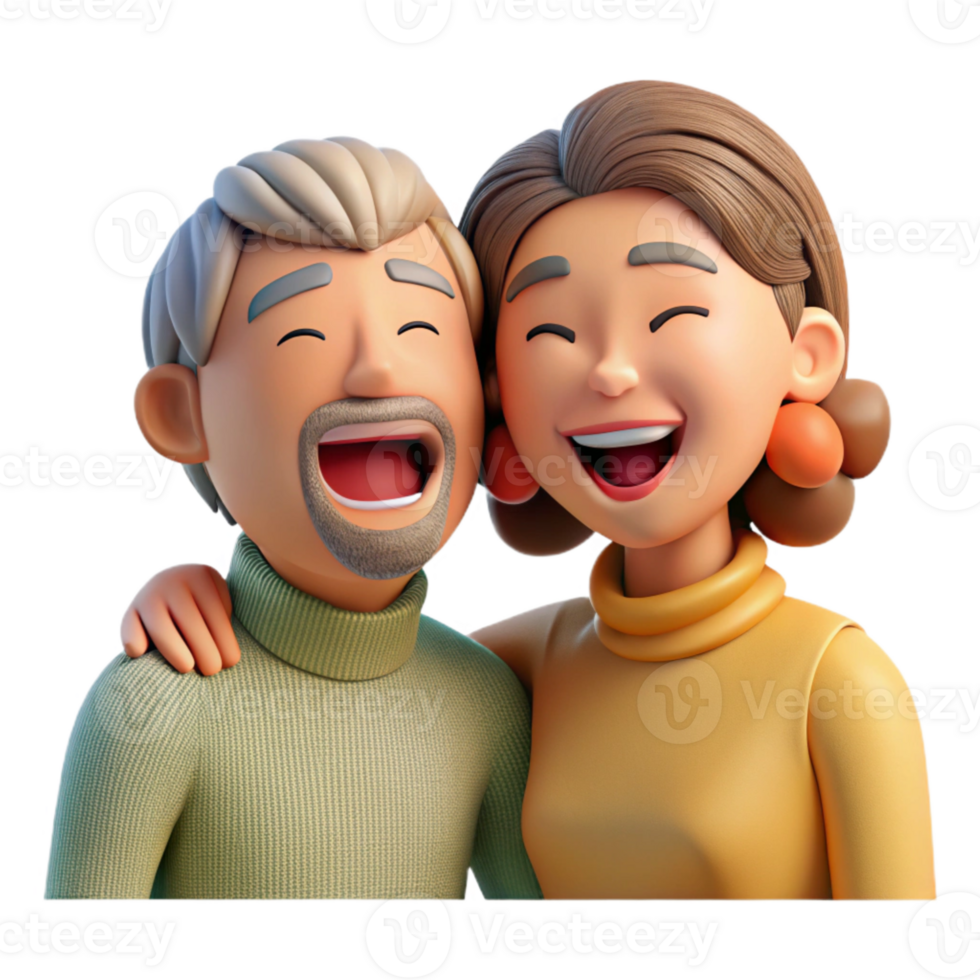 elegant modern Sharing Laughter and Love Cutout png