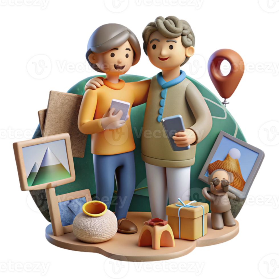 impressive creative Sharing Memories and Stories Cutout genuine png