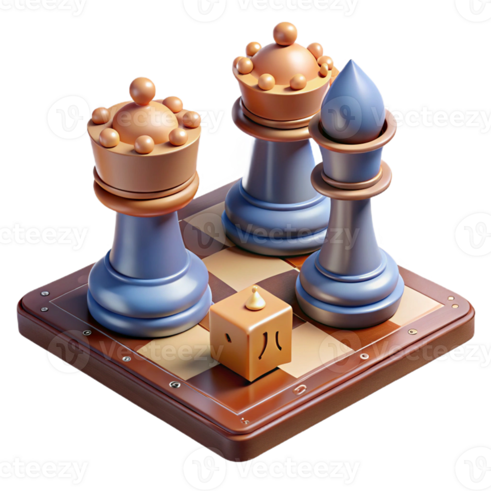 stunning traditional Sharing Wisdom Over a Chess Game Isolated premium png