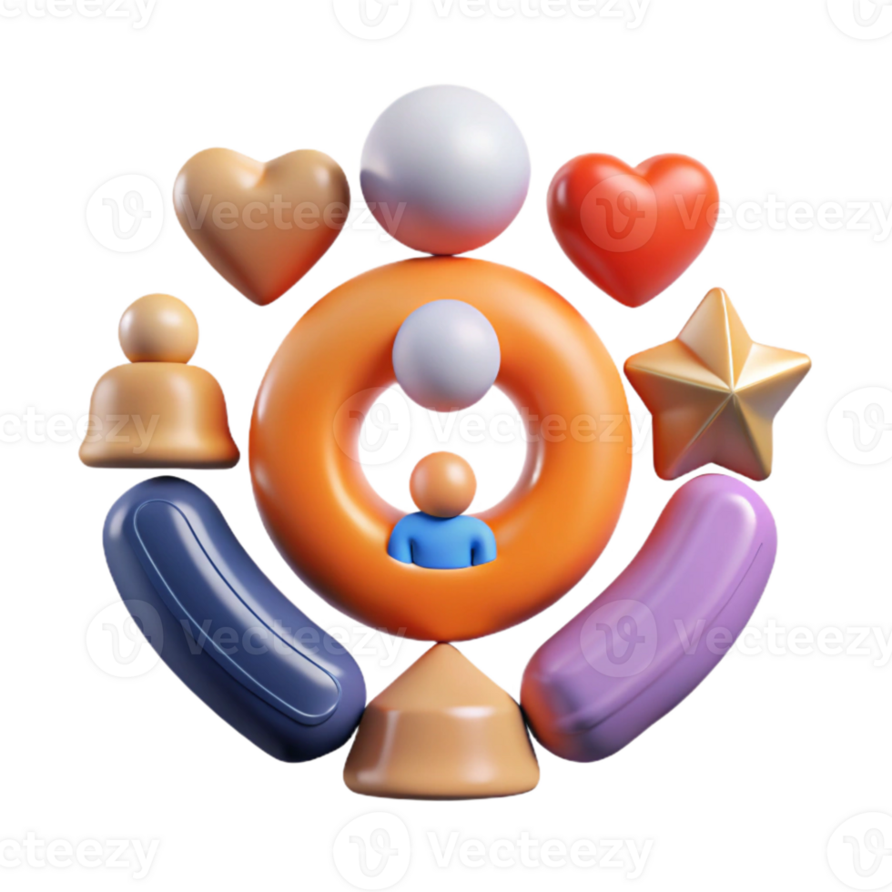 serene modern Sharing Wisdom Through Actions Cutout premium png