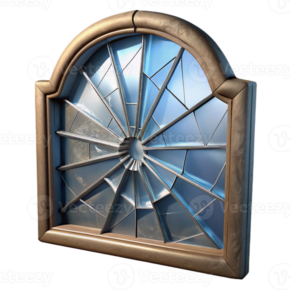 impressive creative Shattered Glass Window Cutout authentic png