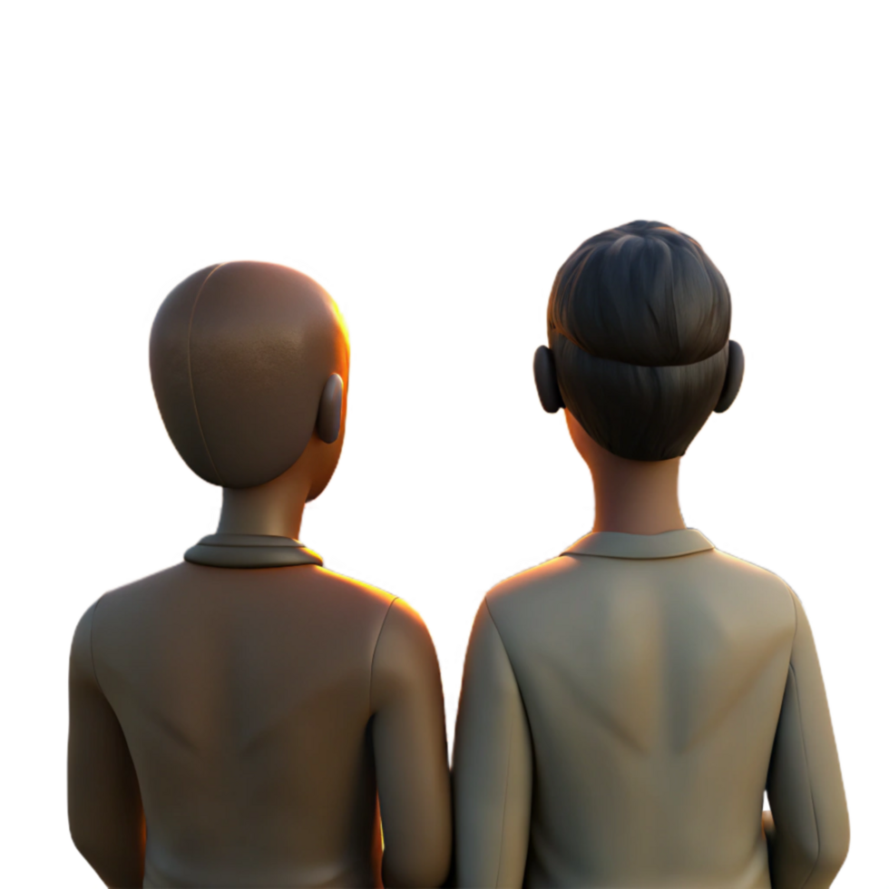 extraordinary traditional Silhouetted Figures Gazing at Sunset Transparent Background high resolution png