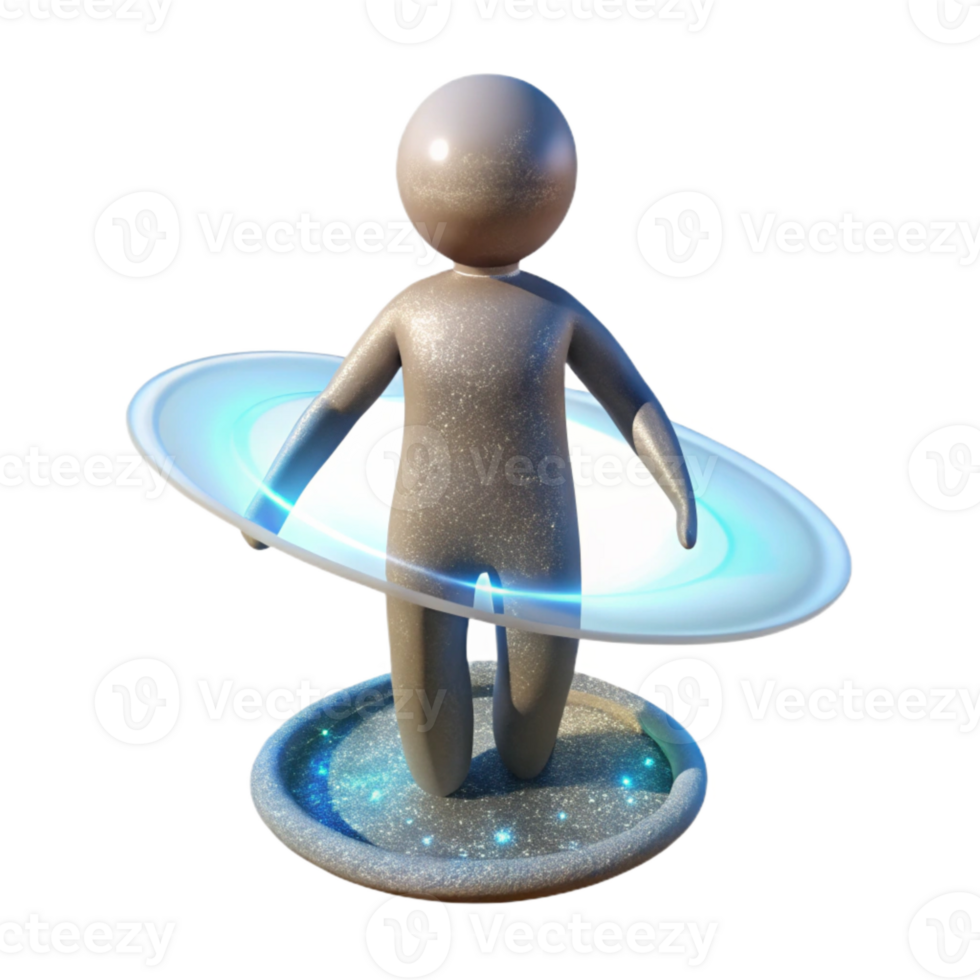 magnificent traditional Silhouette Figure Materializing Teleportation Effect Isolated authentic png