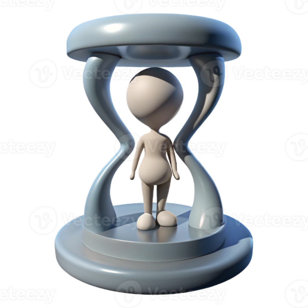 wonderful modern Silhouette Figure Trapped in Time Loop Cutout exclusive png