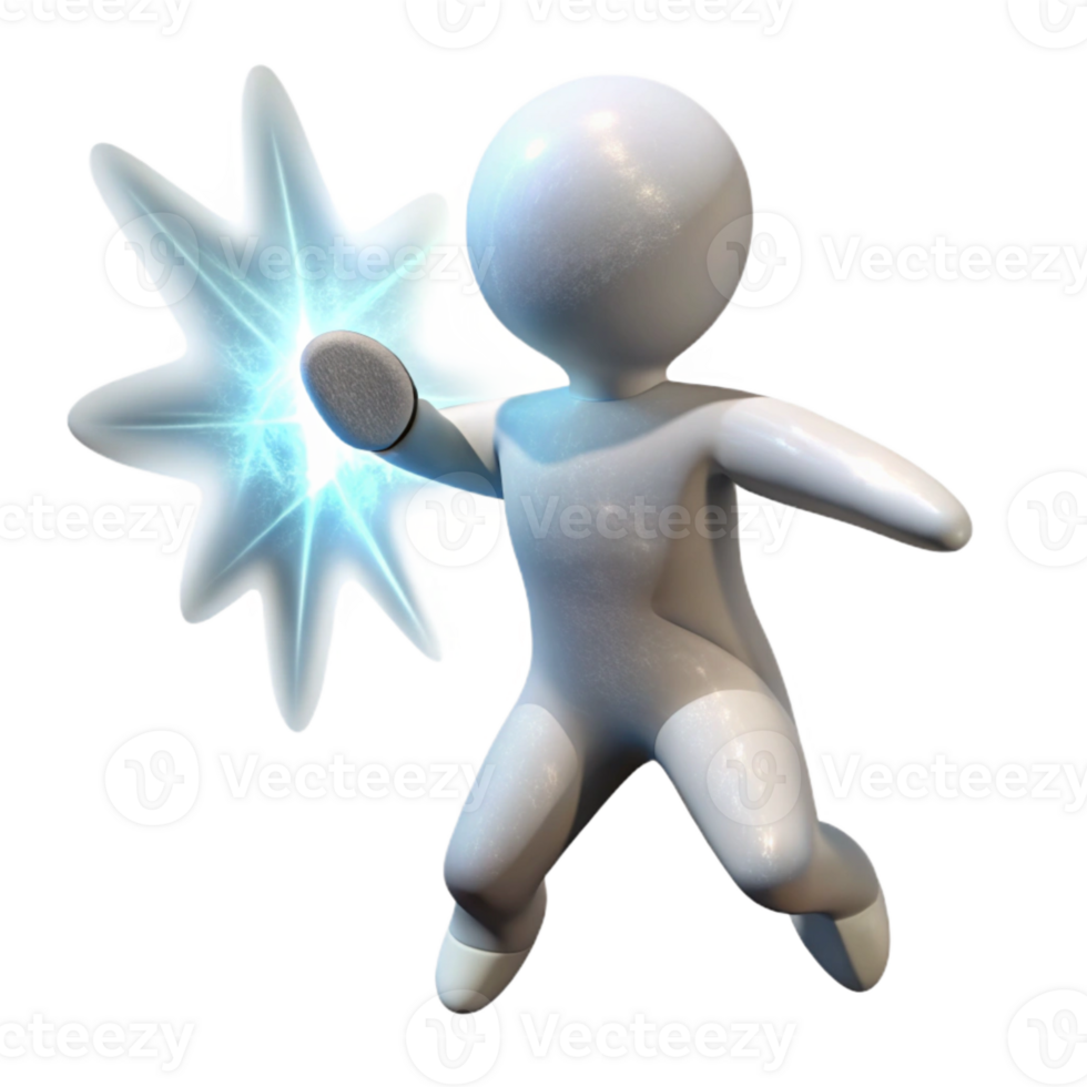 wonderful rustic Silhouette Figure Teleporting White Energy Isolated high quality png