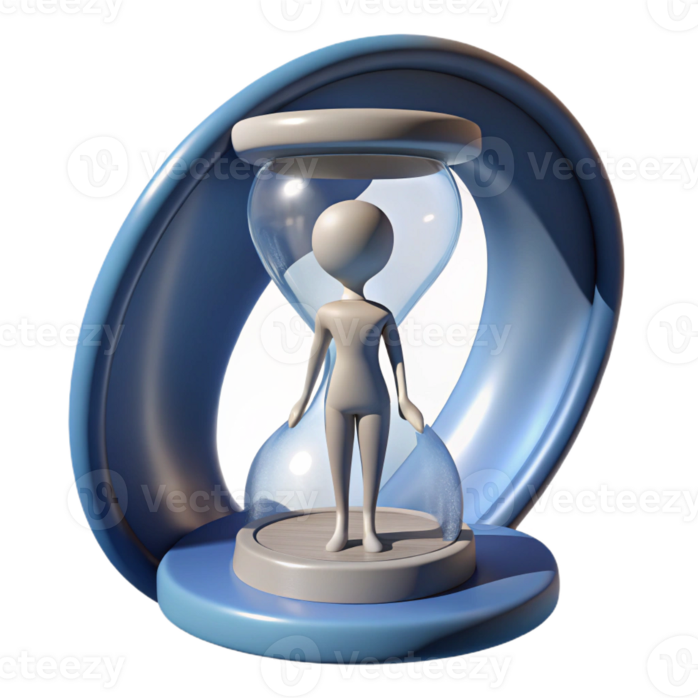 wonderful classic Silhouette Figure Trapped in Time Loop Cutout png