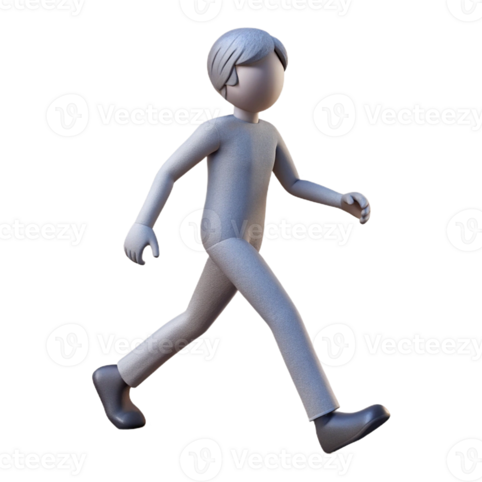 vibrant minimalist Silhouette Figure Walking Motion Cutout with White Shadow Effect high quality png