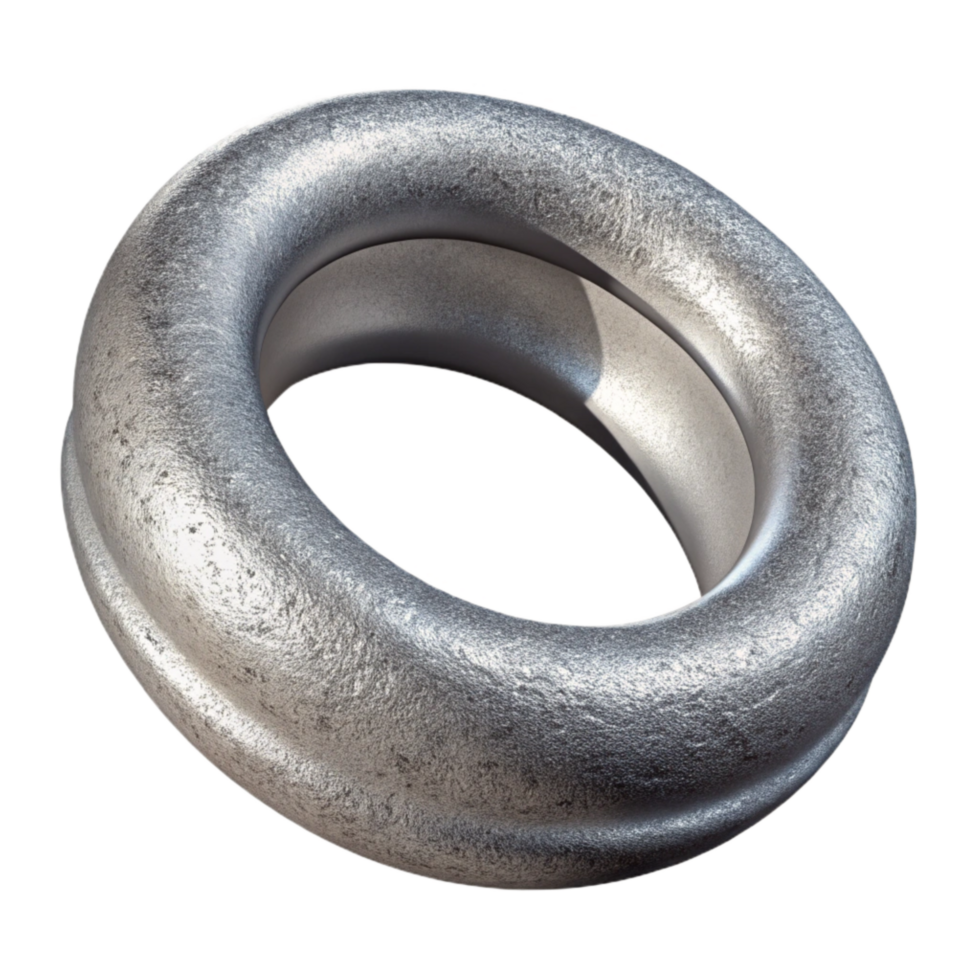 magnificent classic Silver 3d Printed Ring Isolated high resolution png