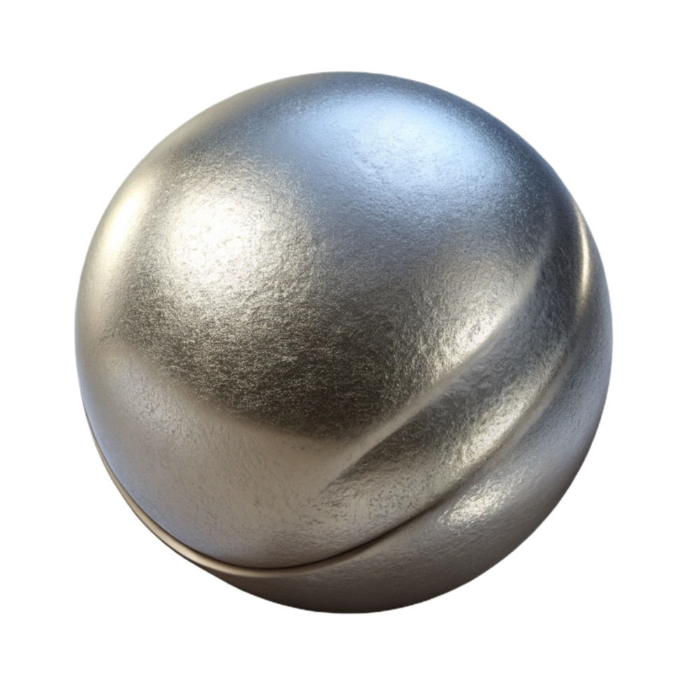 impressive classic Silver Metallic Texture Isolated professional png