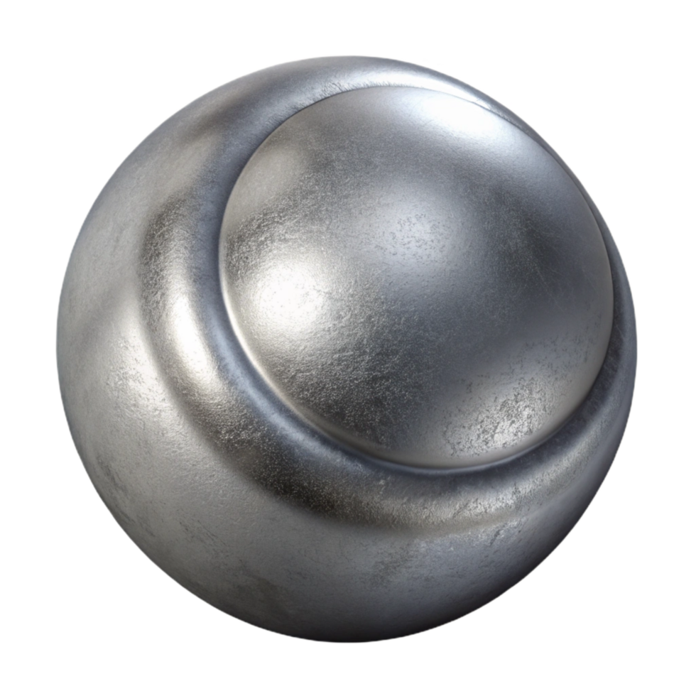 stunning minimalist Silver Metallic Texture Isolated high resolution png