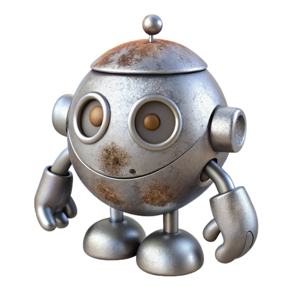 beautiful abstract Silver Nanobot Removing Pollutants Isolated Element png