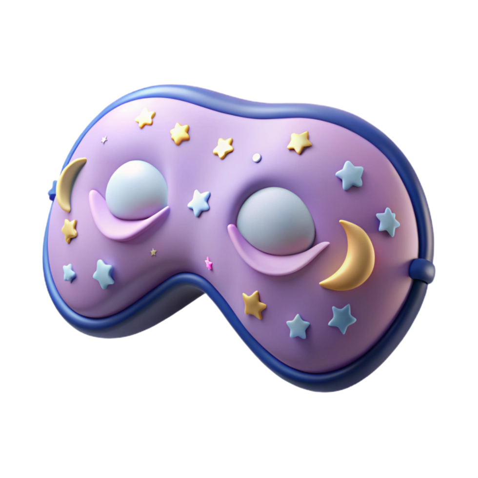 wonderful abstract Sleeping Mask with Celestial Pattern Transparent Background exclusive png