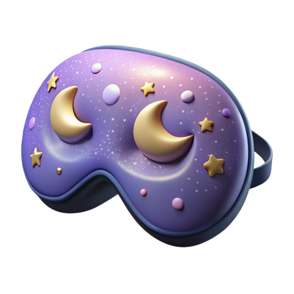 wonderful classic Sleeping Mask with Celestial Pattern Transparent Background high quality png