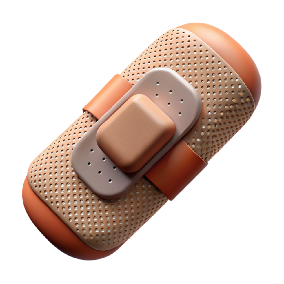 dramatic vintage Smart Bandage Bio Sensor Transparent Background Isolated detailed png