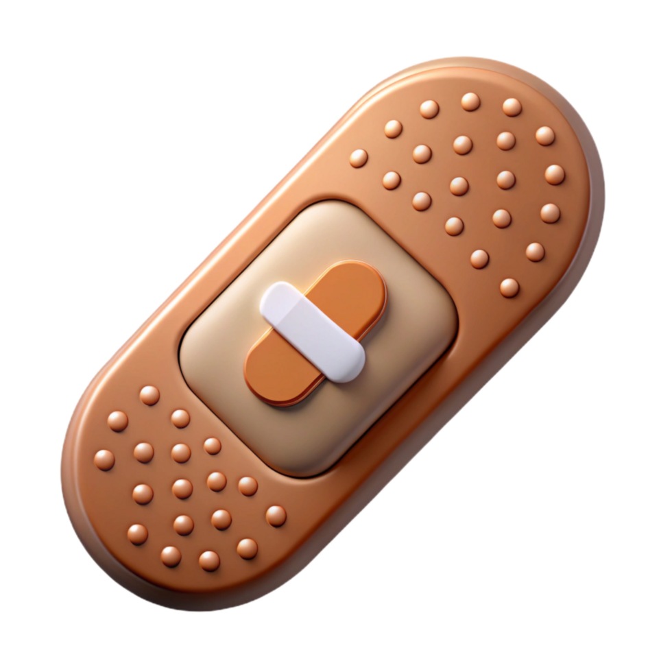 beautiful rustic Smart Bandage Wireless Transmitter Isolated premium png