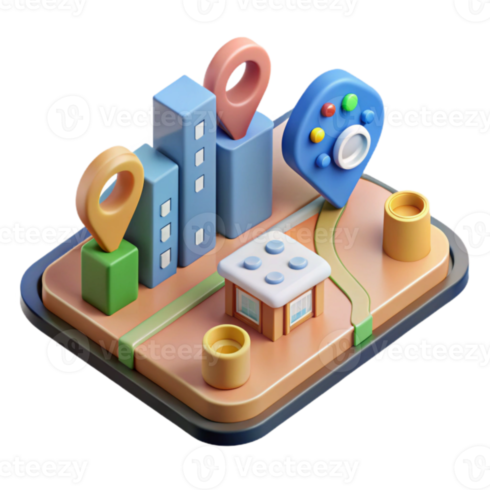 dramatic classic Smart City Roadmap with Key Performance Indicators Transparent Background original png