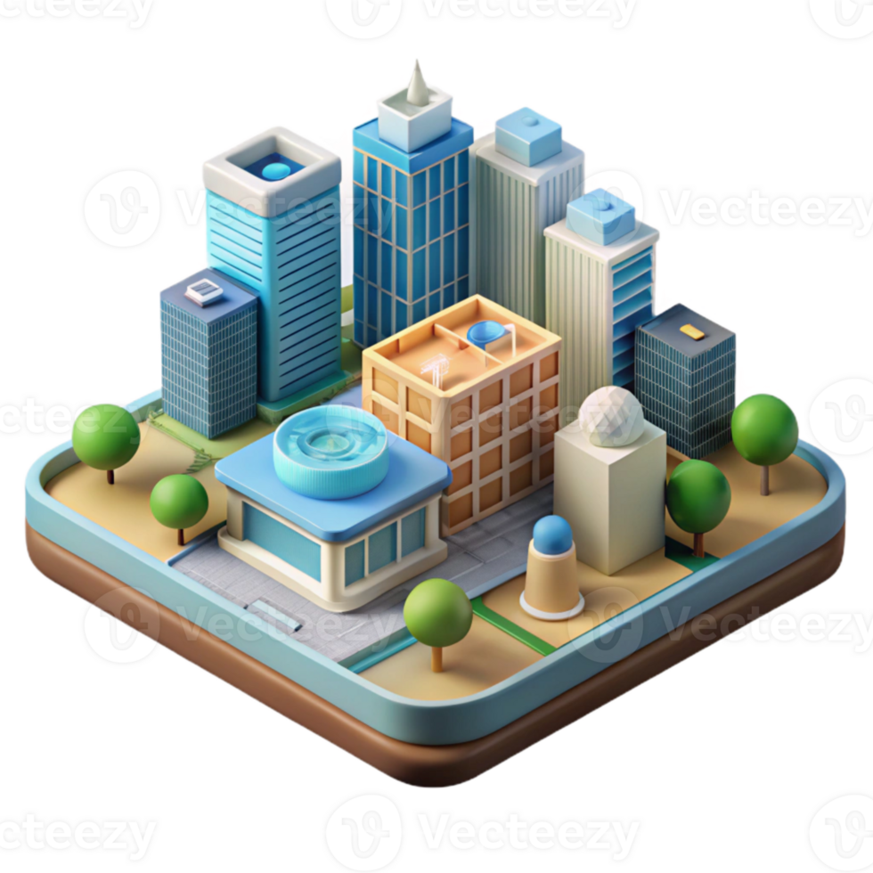 dramatic minimalist Smart City Platform Architecture Transparent Background authentic png