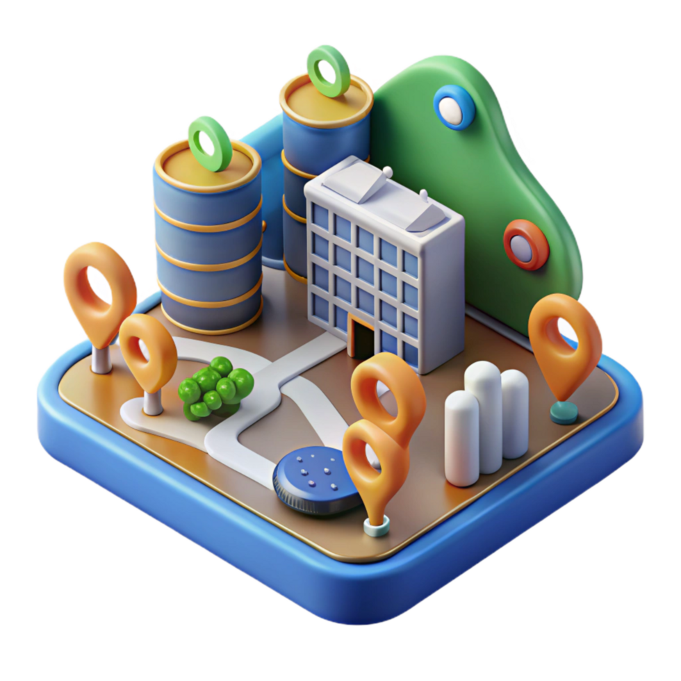 magnificent creative Smart City Roadmap with Key Performance Indicators Transparent Background professional png