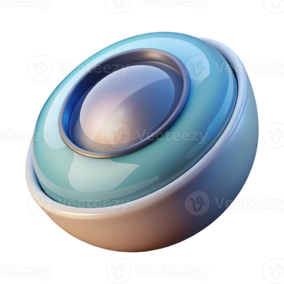 stunning minimalist Smart Contact Lens Isolated on Transparent Background professional png