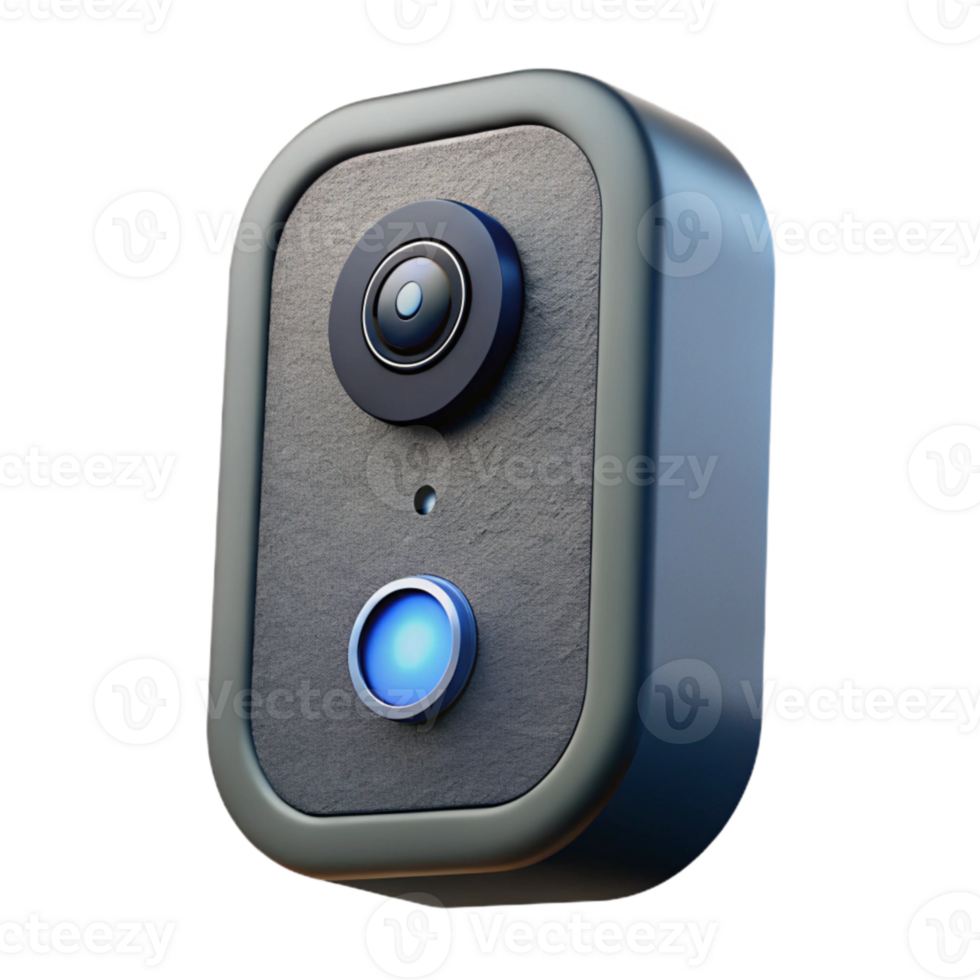 serene classic Smart Doorbell Camera Wide Angle Lens Isolated Element professional png