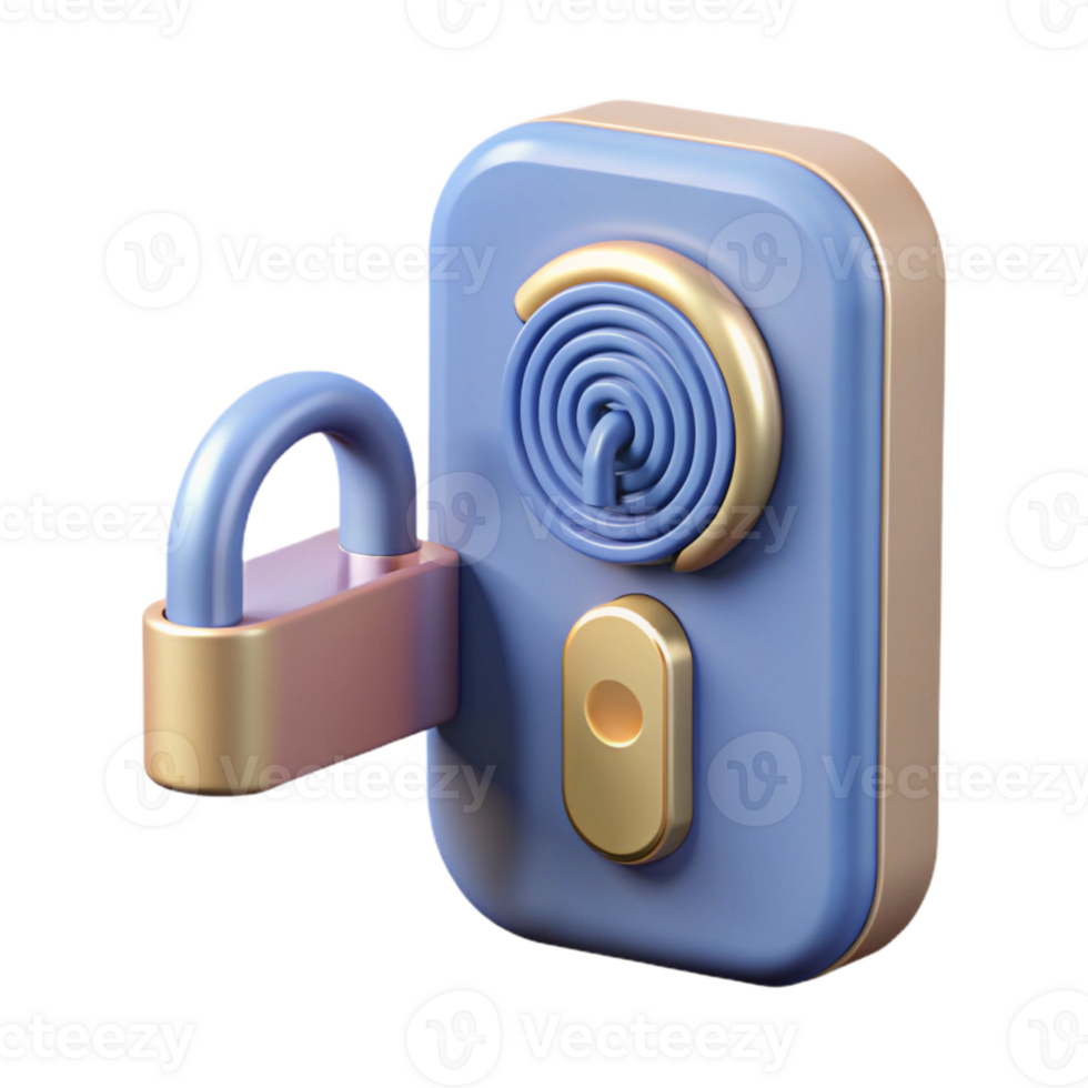 stunning traditional Smart Door Lock Fingerprint Access Enabled Transparent Background authentic png