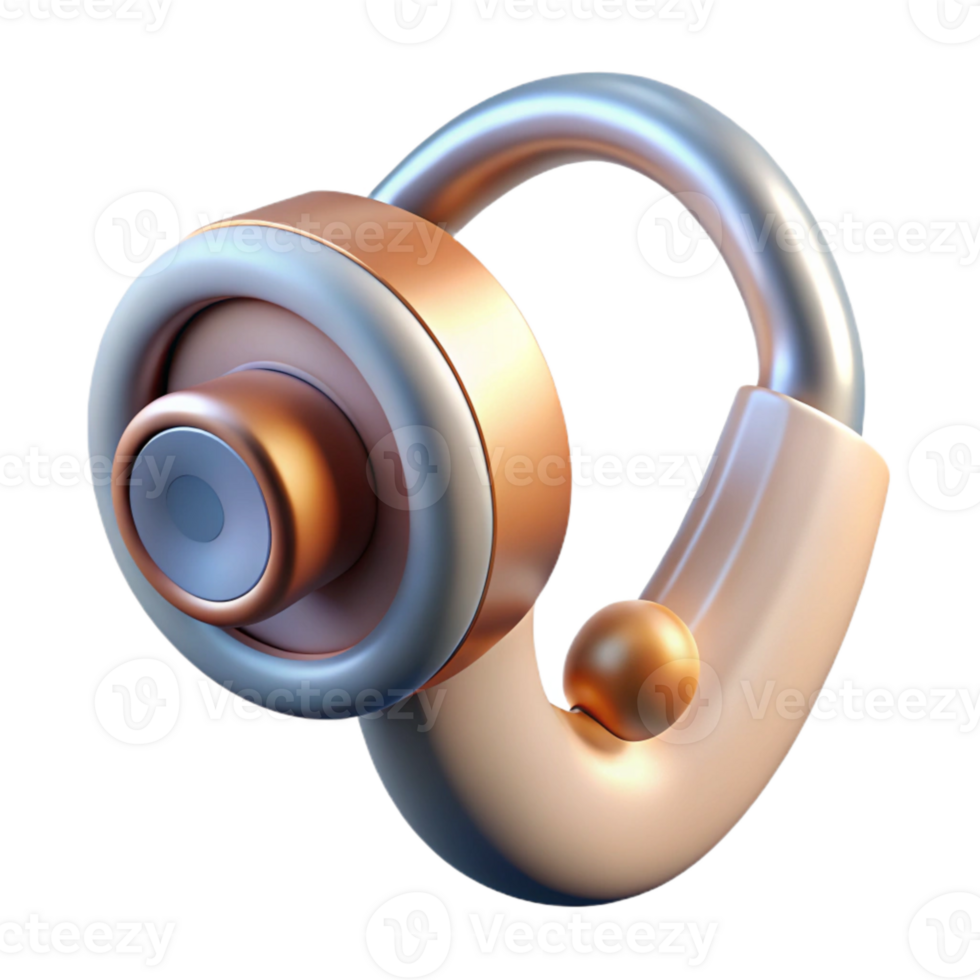 dramatic rustic Smart Earpiece Isolated on Transparent Background high resolution png