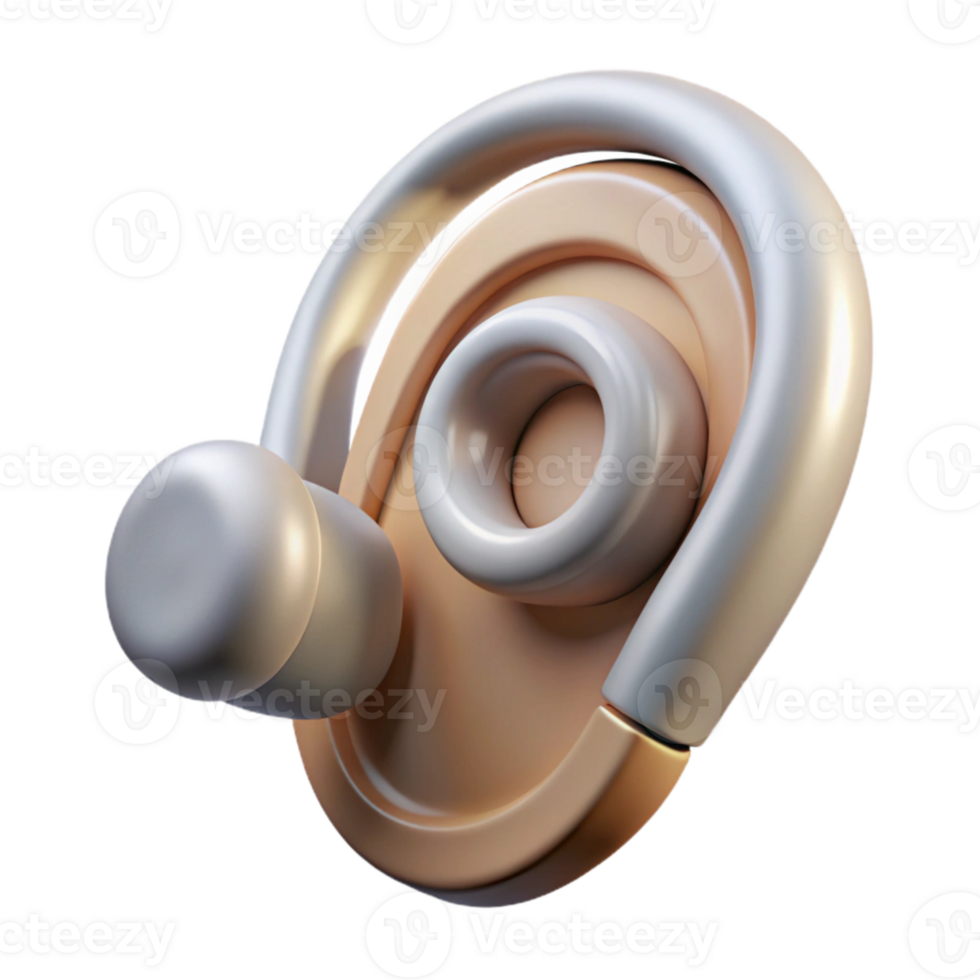 impressive creative Smart Earpiece Isolated on Transparent Background original png