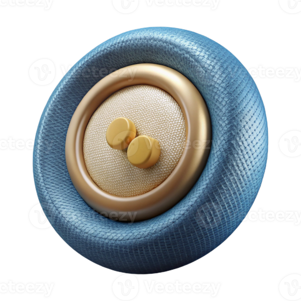 wonderful creative Smart Fabric Button Closeup Isolated high resolution png