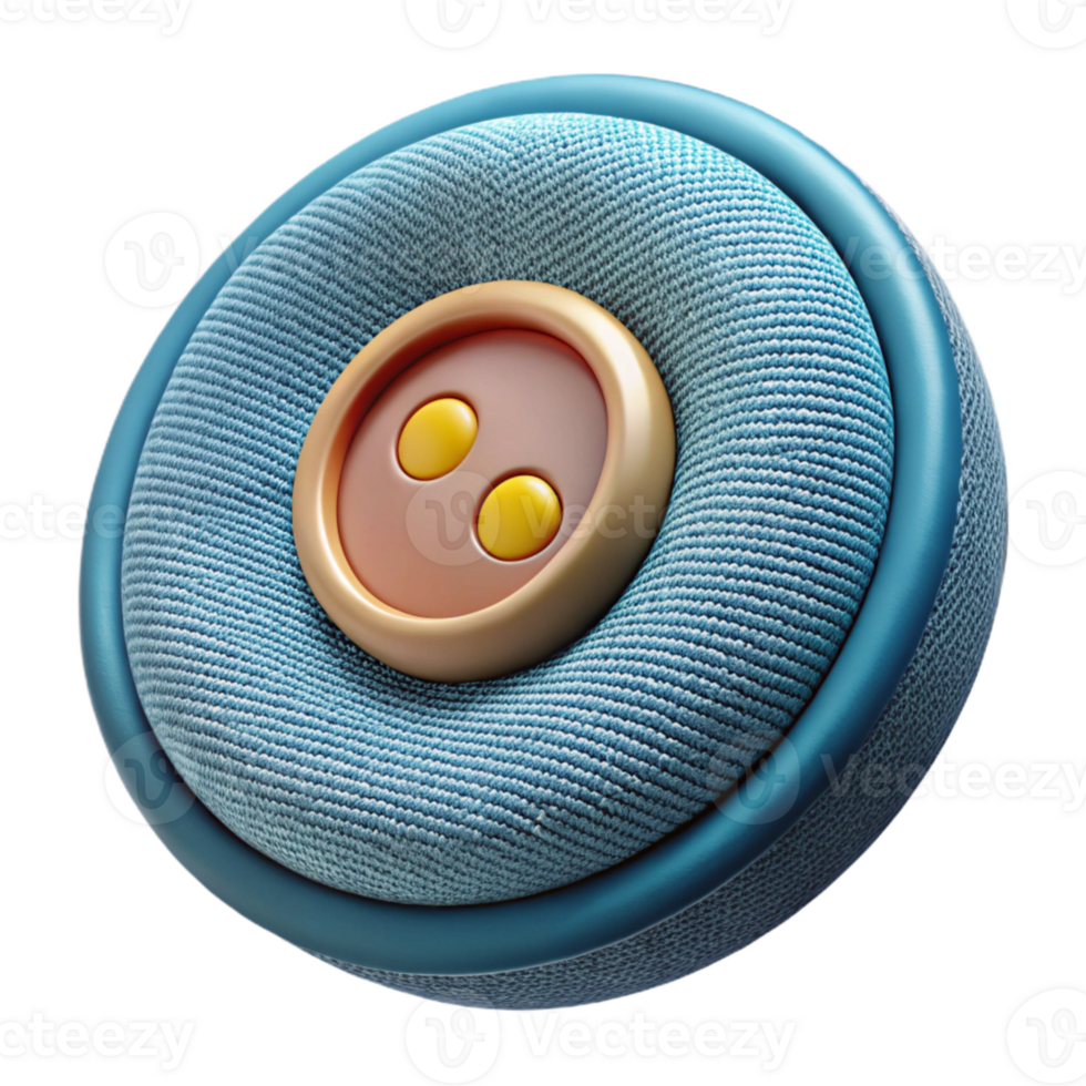 impressive minimalist Smart Fabric Button Closeup Isolated premium png