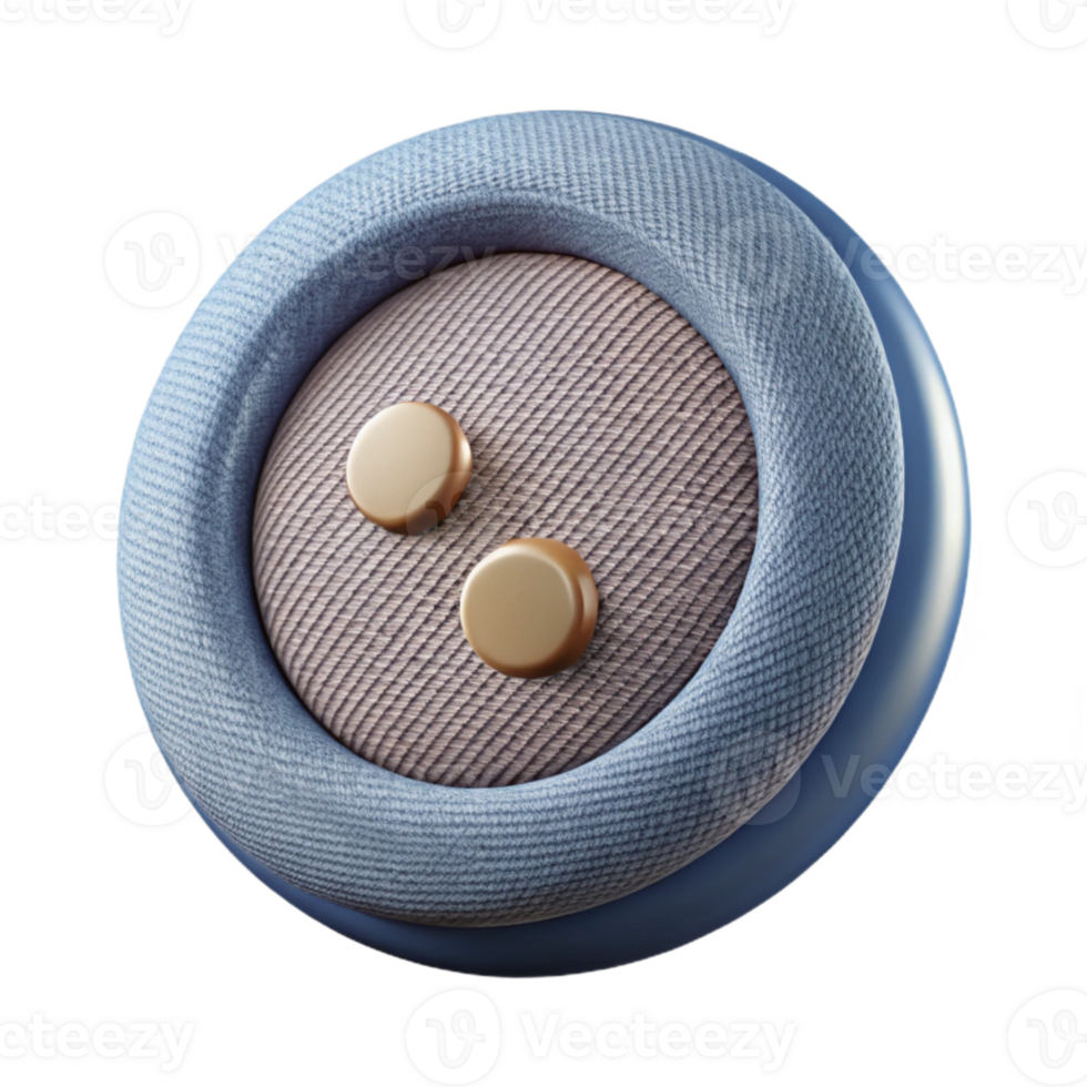 beautiful creative Smart Fabric Button Closeup Isolated professional png