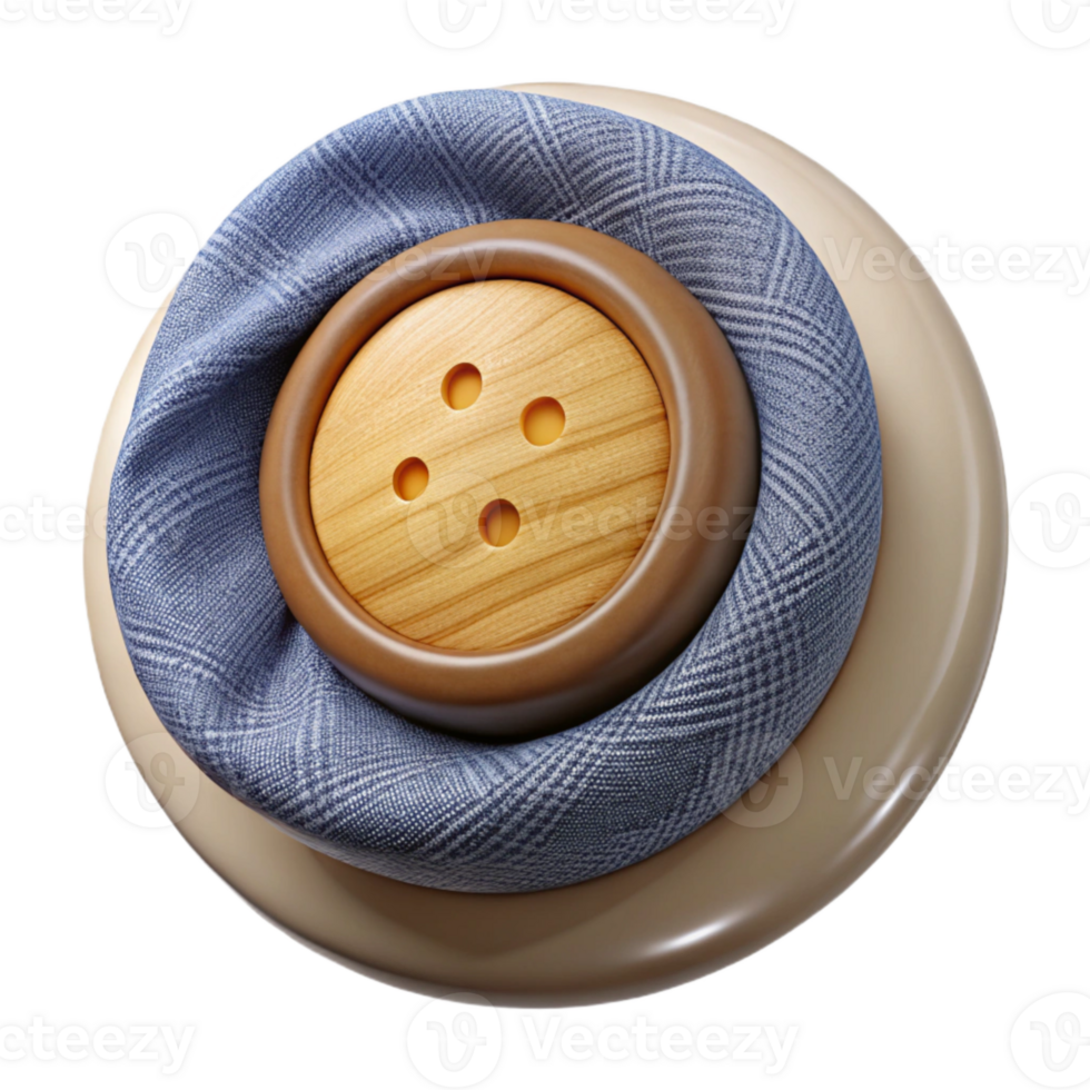 wonderful artistic Smart Fabric Button Detail Transparent Background authentic png