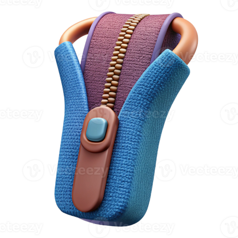 extraordinary creative Smart Fabric Zipper Close Up Isolated detailed png