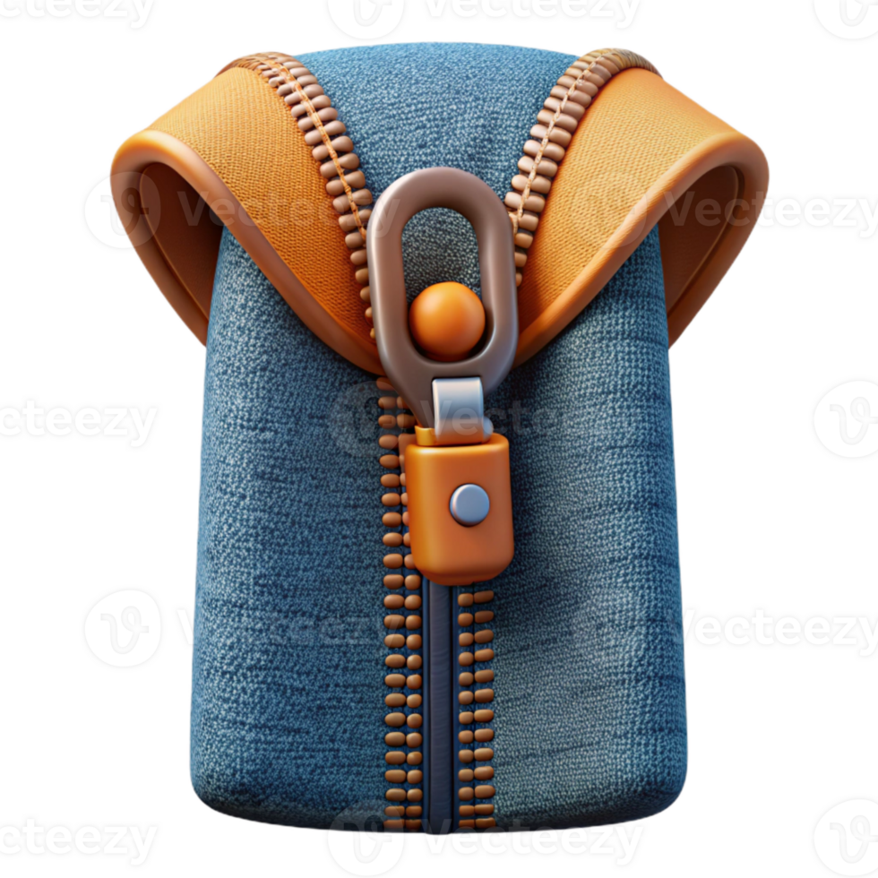 beautiful modern Smart Fabric Zipper Close Up Isolated professional png