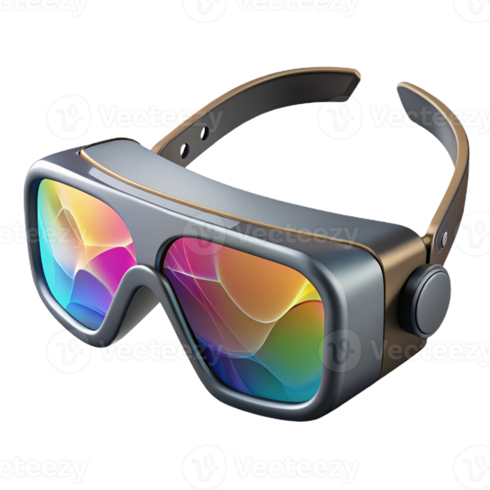 serene artistic Smart Glasses Modern Design Isolated with Reflection high resolution png