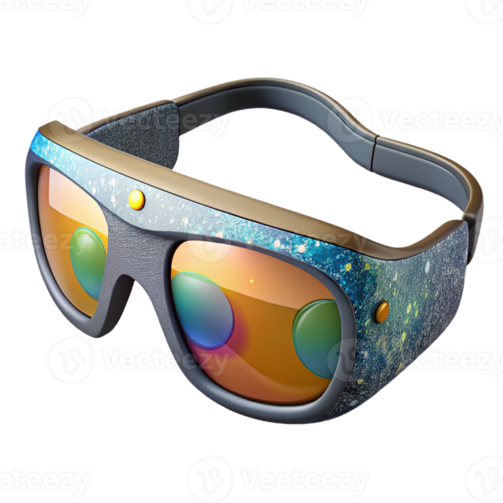 beautiful contemporary Smart Glasses Modern Design Isolated with Reflection png