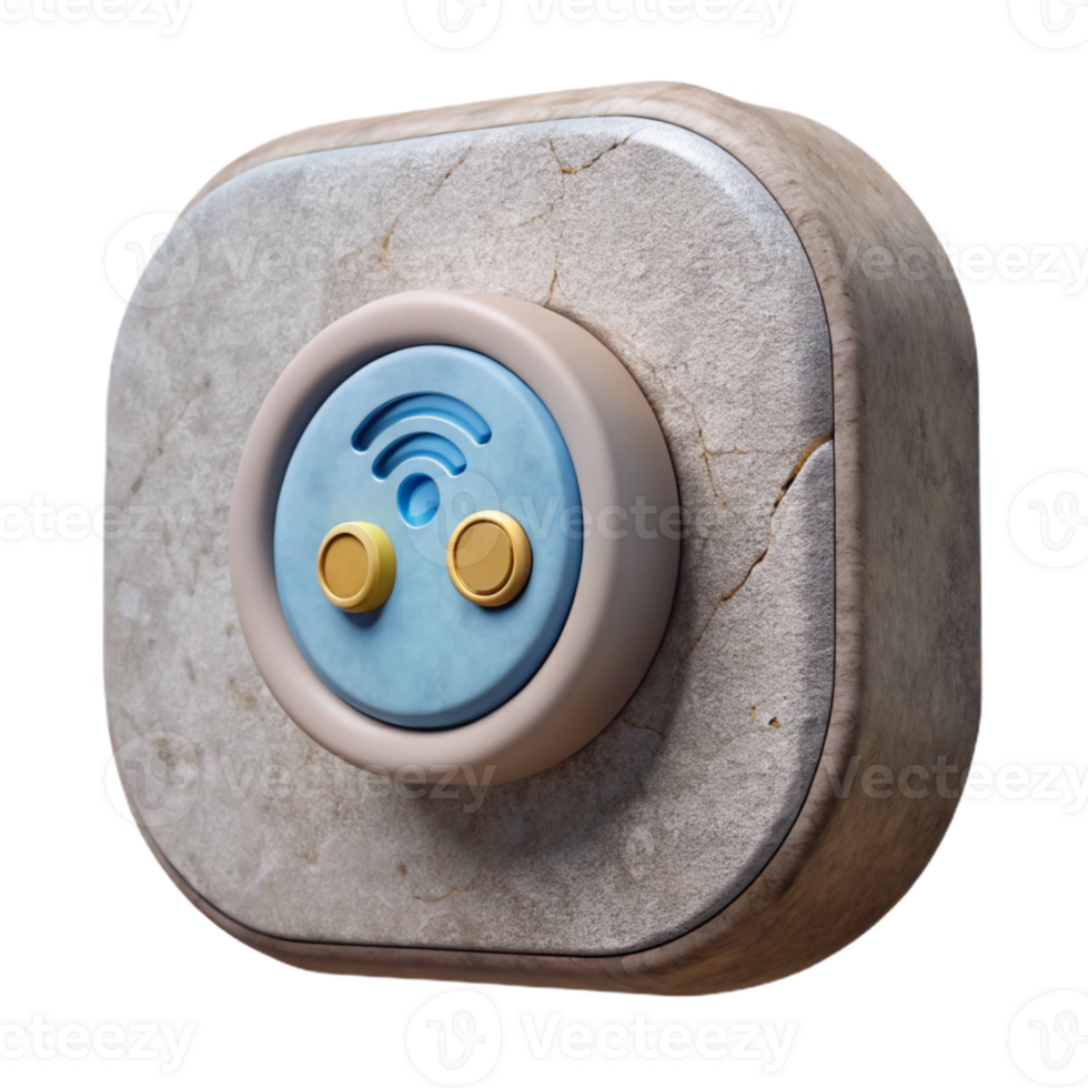 vibrant vintage Smart Home Automation Hub Wall Mounted Cutout genuine png