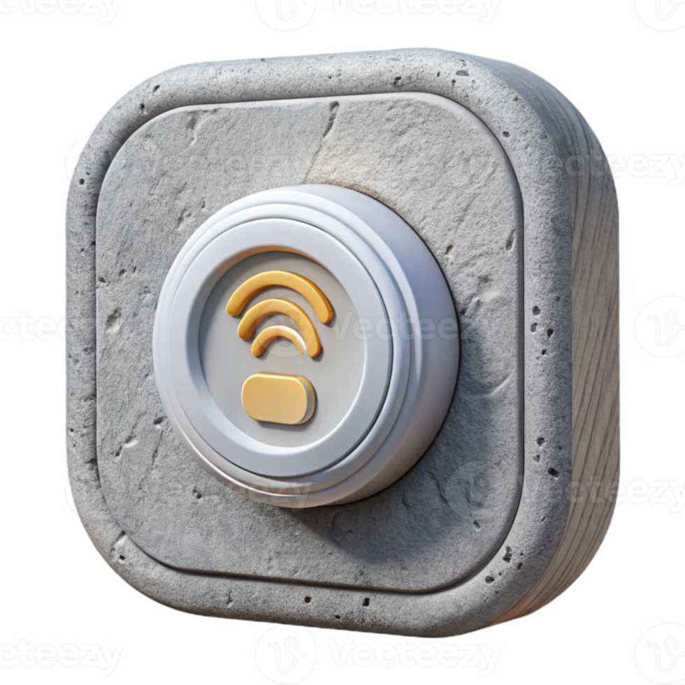 stunning abstract Smart Home Automation Hub Wall Mounted Cutout detailed png