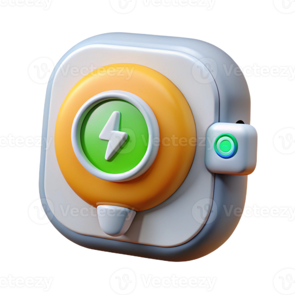 serene artistic Smart Home Energy Management System Display Isolated Element professional png