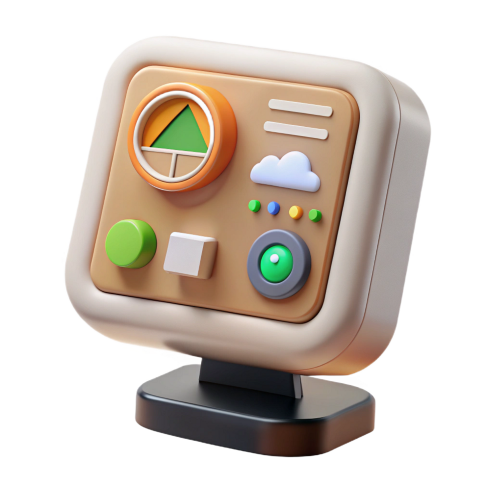 wonderful traditional Smart Home Hub Energy Monitoring Display Transparent Background high resolution png
