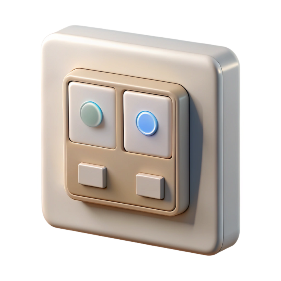 elegant classic Smart Home Lighting System Control Panel Transparent Background genuine png