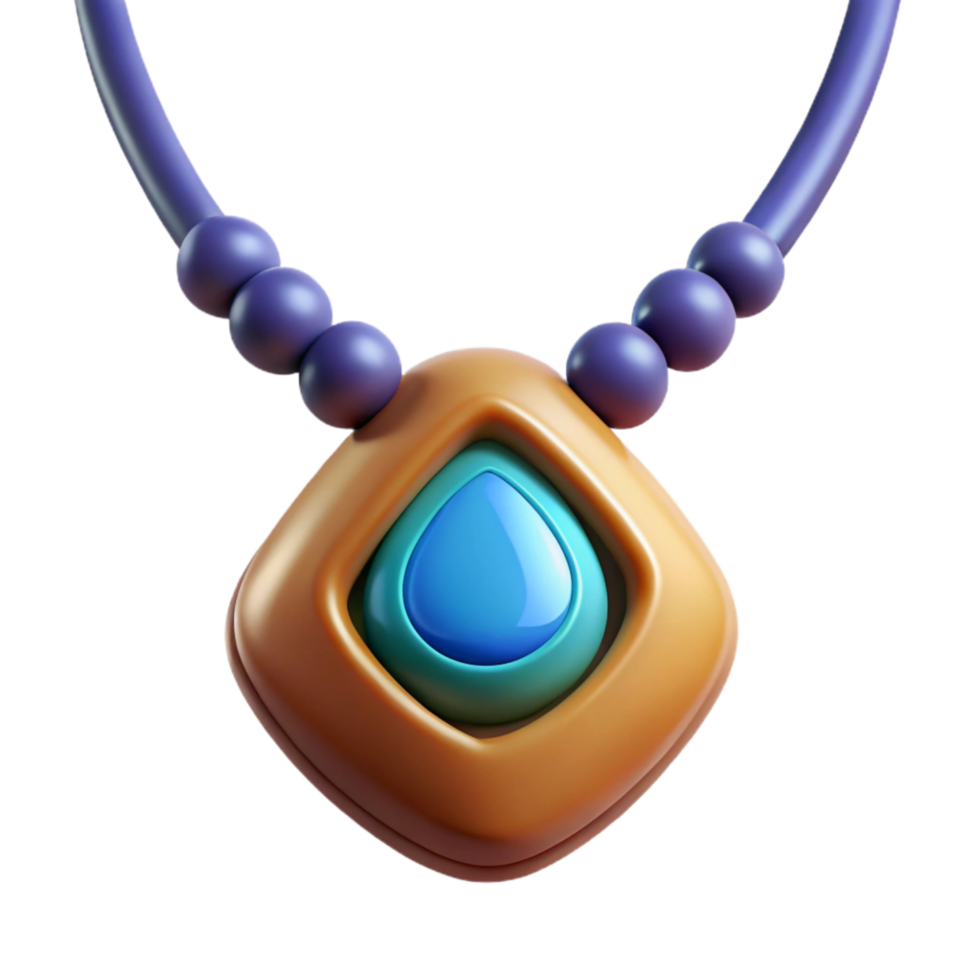 magnificent traditional Smart Necklace Isolated on Transparent Background high quality png
