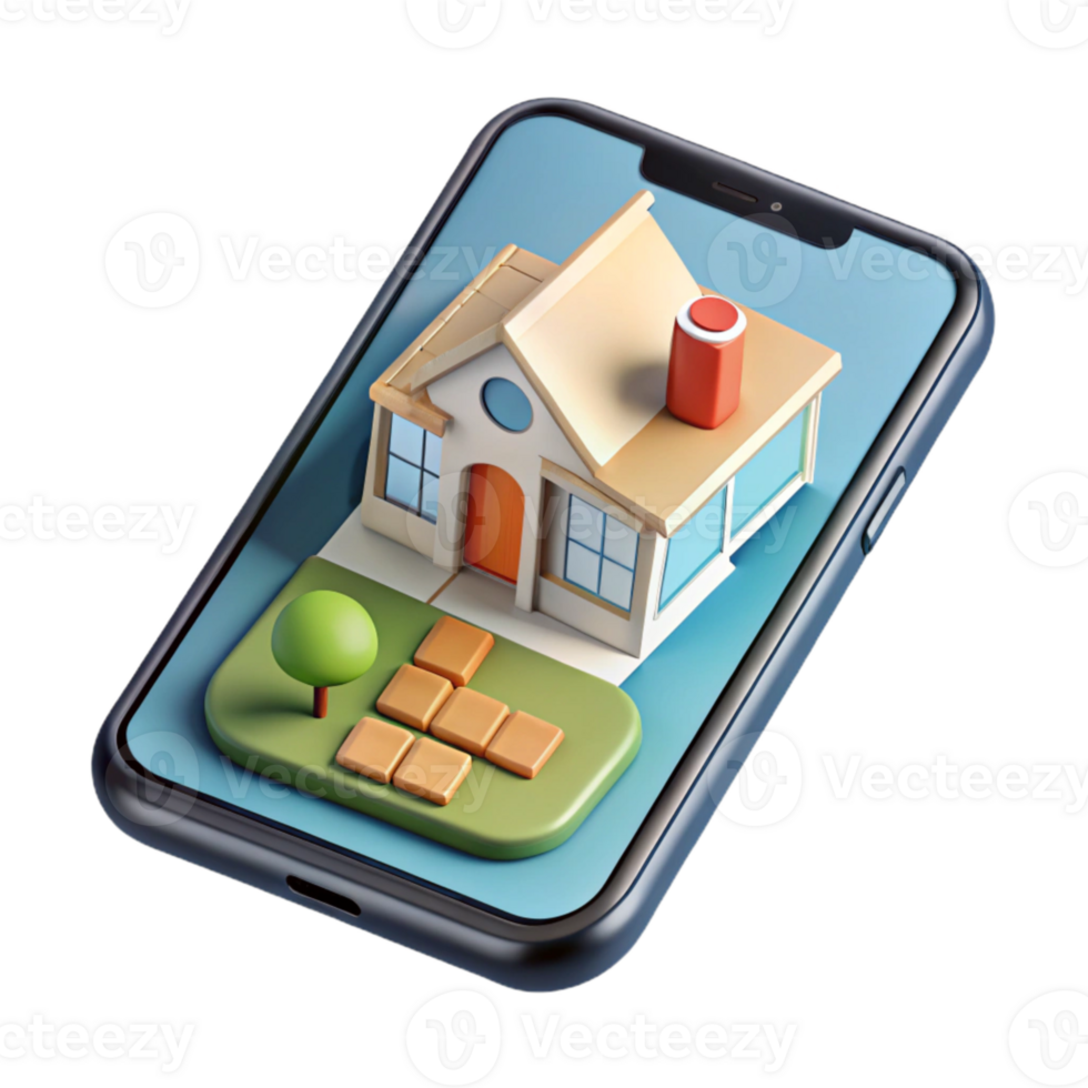 extraordinary traditional Smartphone Showing Ar Real Estate App Interface Isolated authentic png