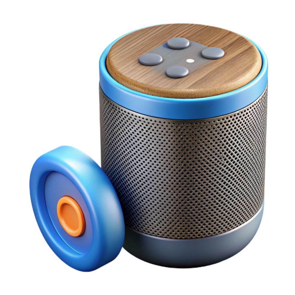 extraordinary abstract Smart Speaker Playing Music Cutout Transparent Background genuine png